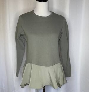DG2 Diane Gilman Thermal Peplum Top